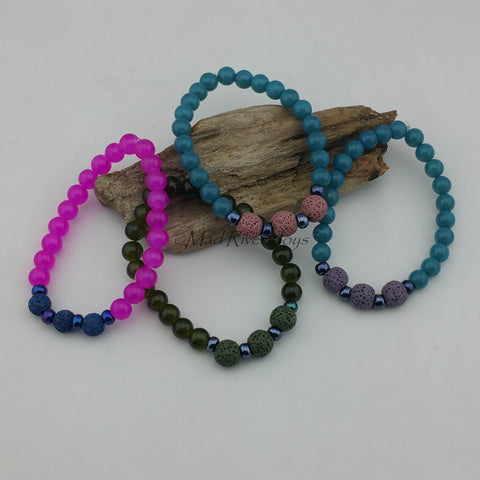 Bracelet--Stretch--Aroma--Druk--8mm
