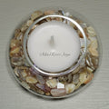 Tea Lights--Non-Floating--Natural Crushed Shell Tea Light Set
