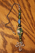 Pulls--Peacock, Blue, and Green Acrylic Beaded Ceiling Fan/Light Pull