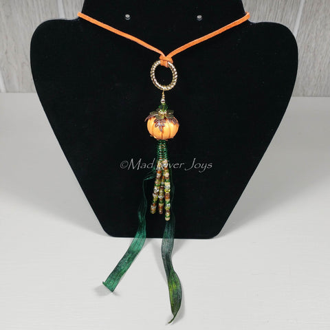 Necklace--Pumpkin Corn