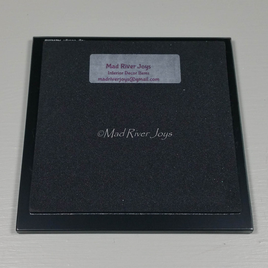 Coasters--Photo Print--Glass--Purple Pansies