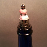 Bottle Stopper--Rhodonite Pink