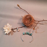 Earrings--Blue Spring Nest