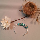 Bracelet--Cuff--Blue Spring Nest