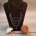 Necklace--Holy Trinity--Blue