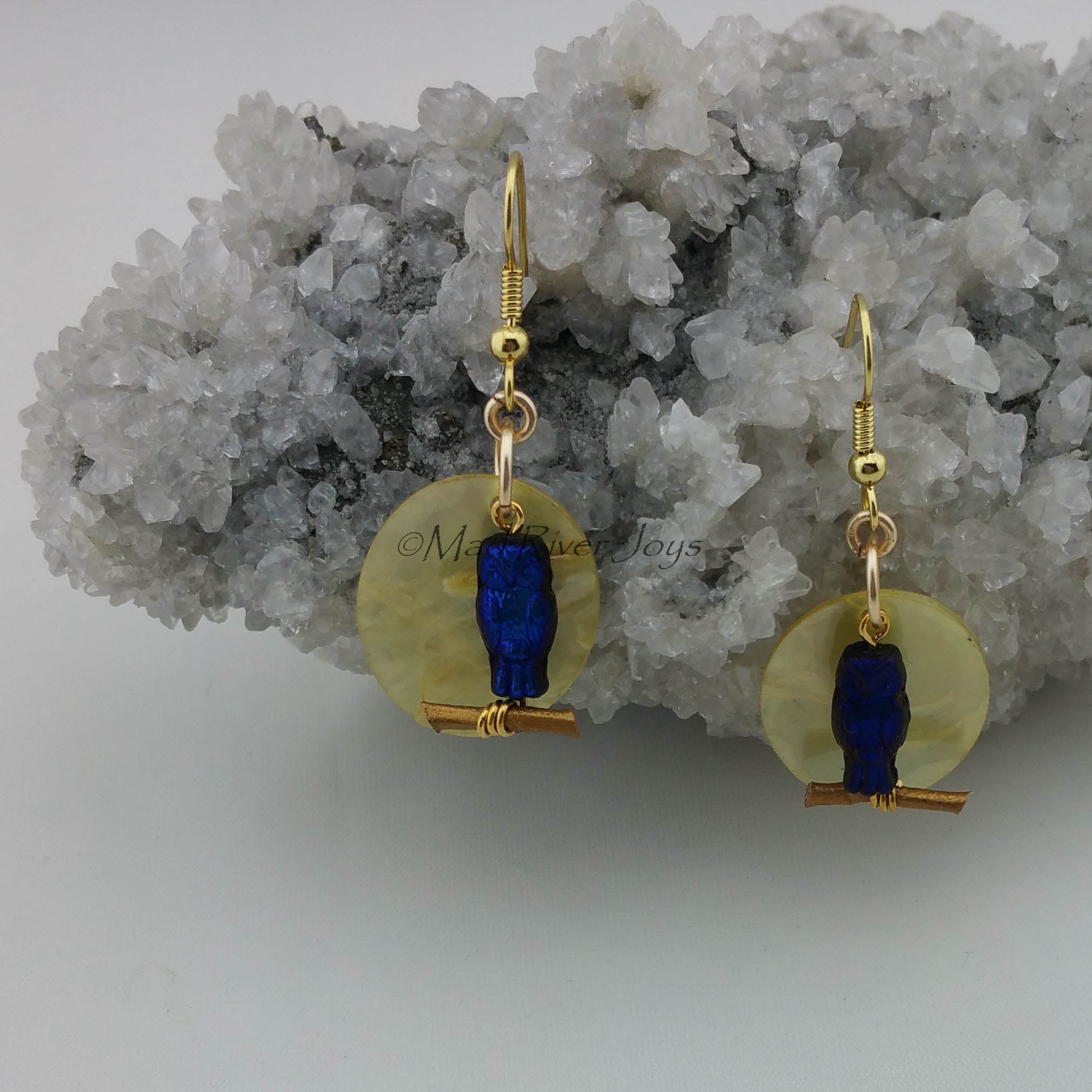 Earrings--Owl Silhouette