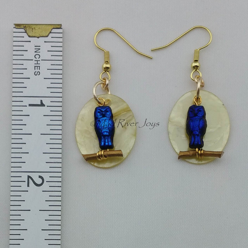 Earrings--Owl Silhouette