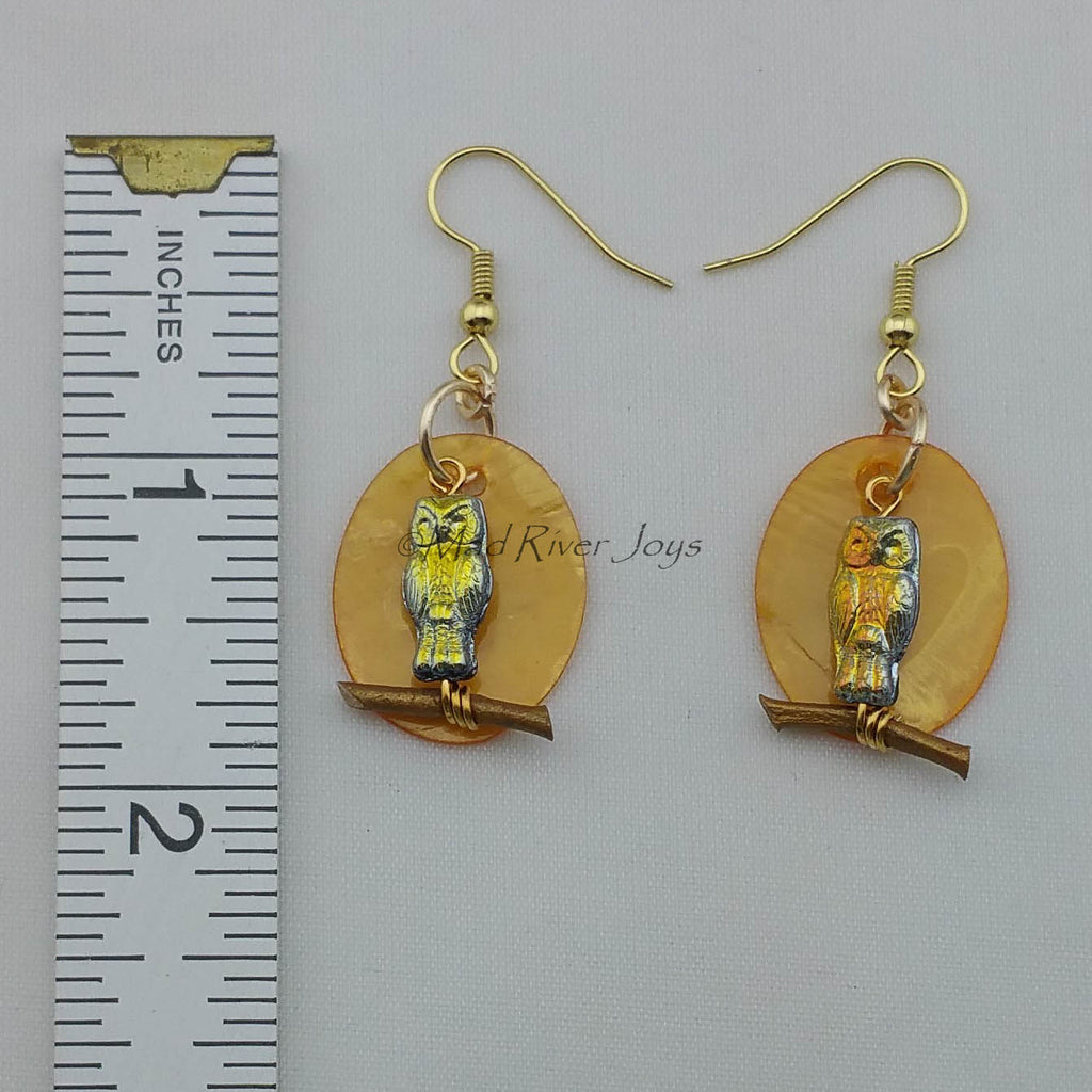 Earrings--Owl Silhouette