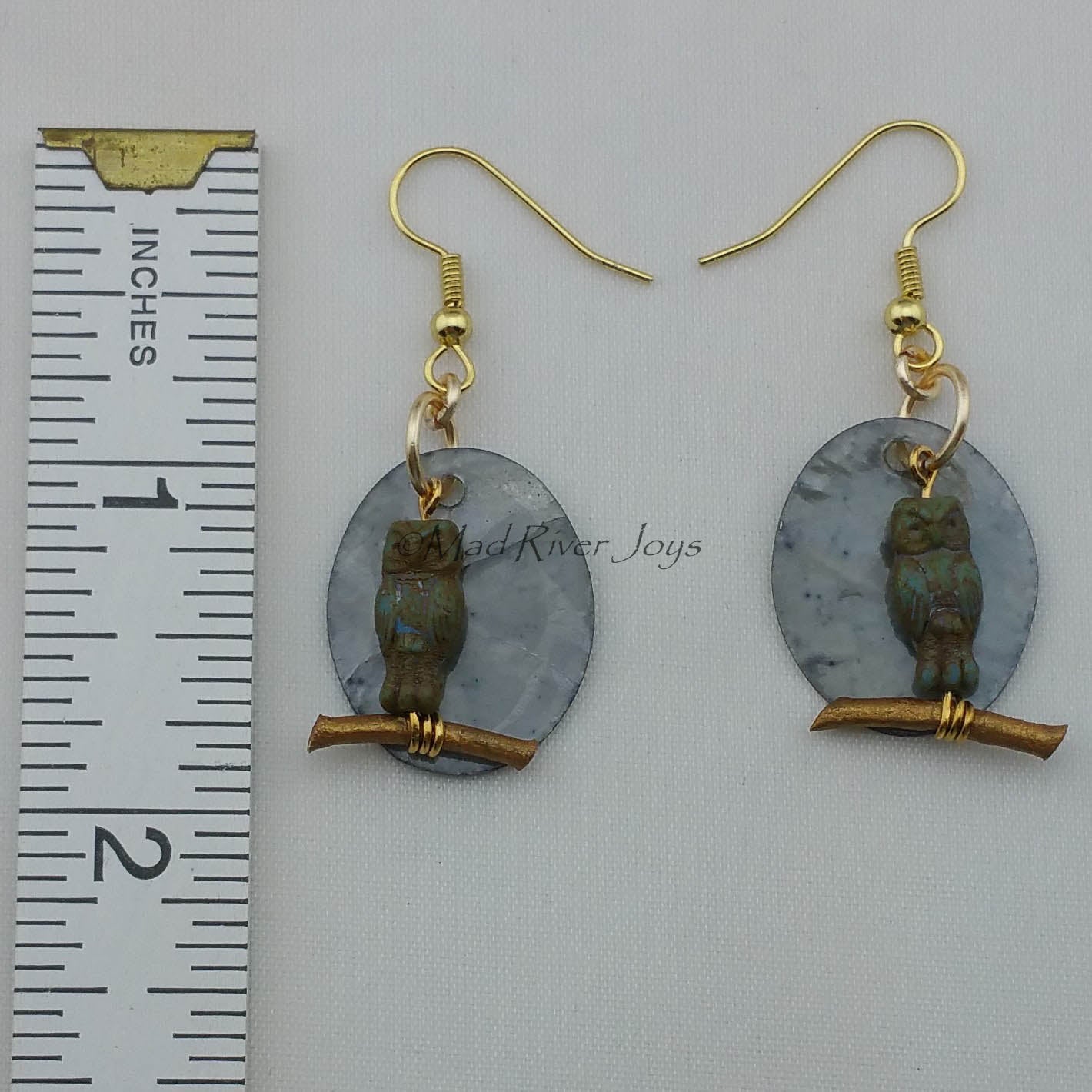 Earrings--Owl Silhouette