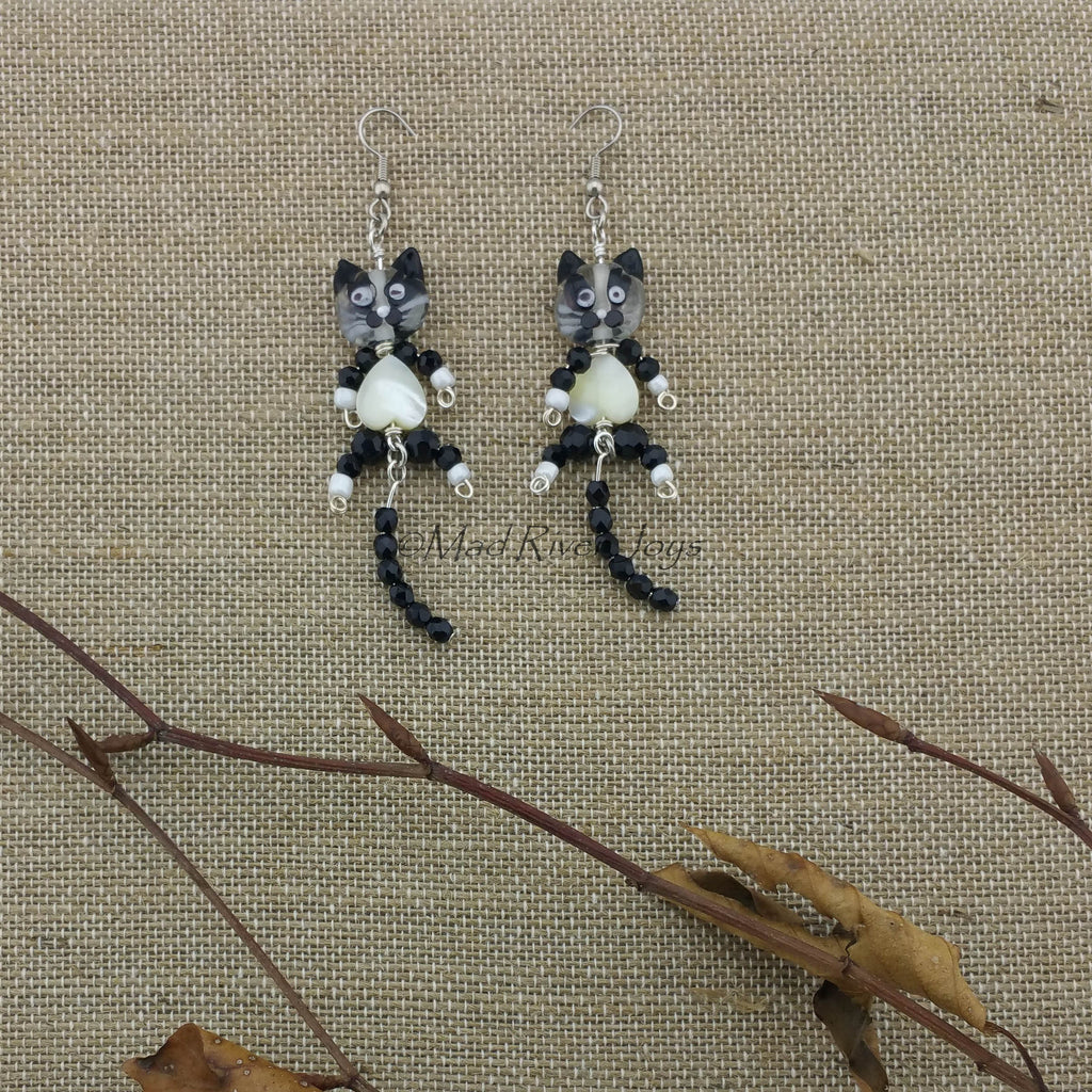 Earrings--Kitty