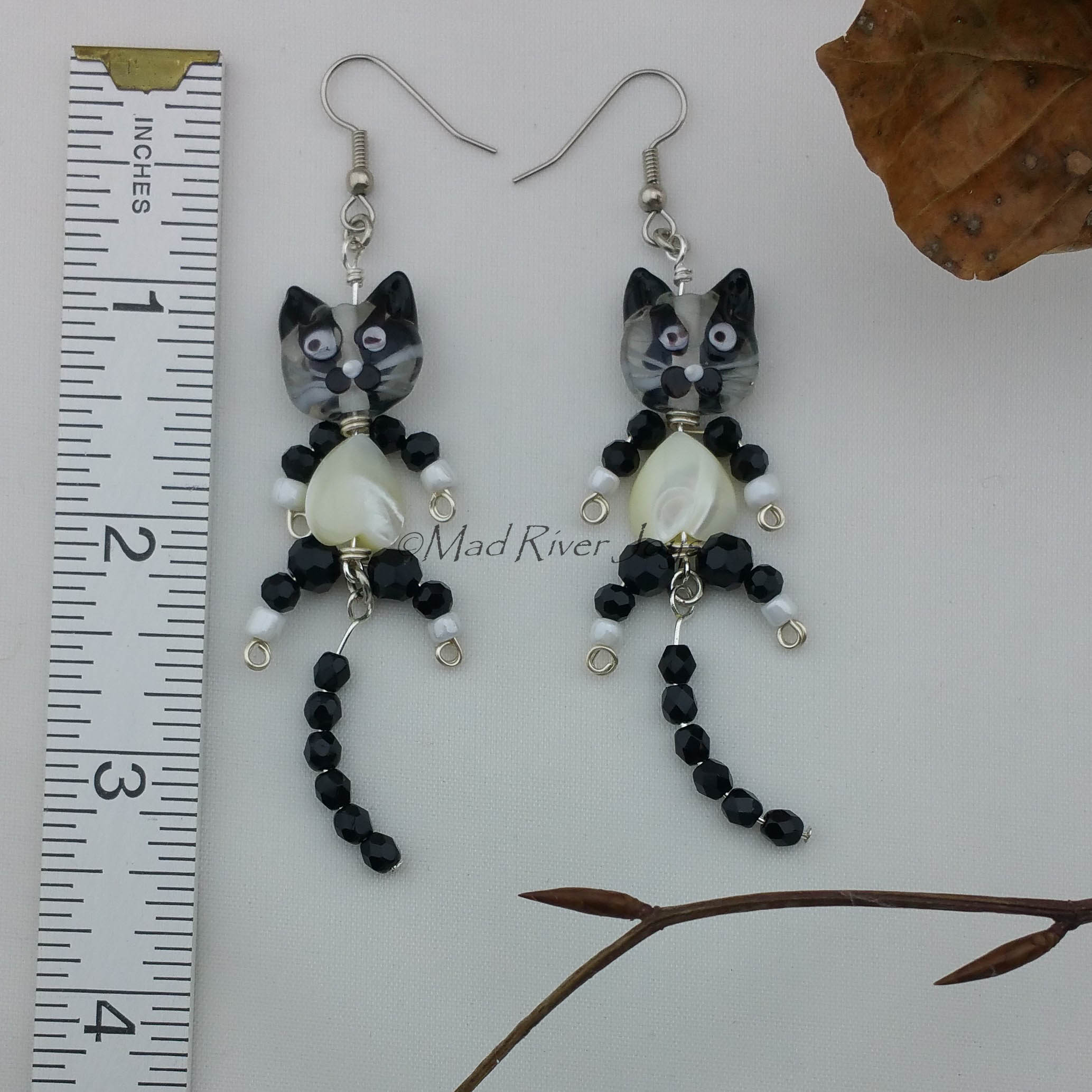 Earrings--Kitty