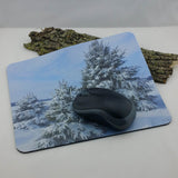 Mouse Mat--Photo Print--Foam--Spruce In Snow