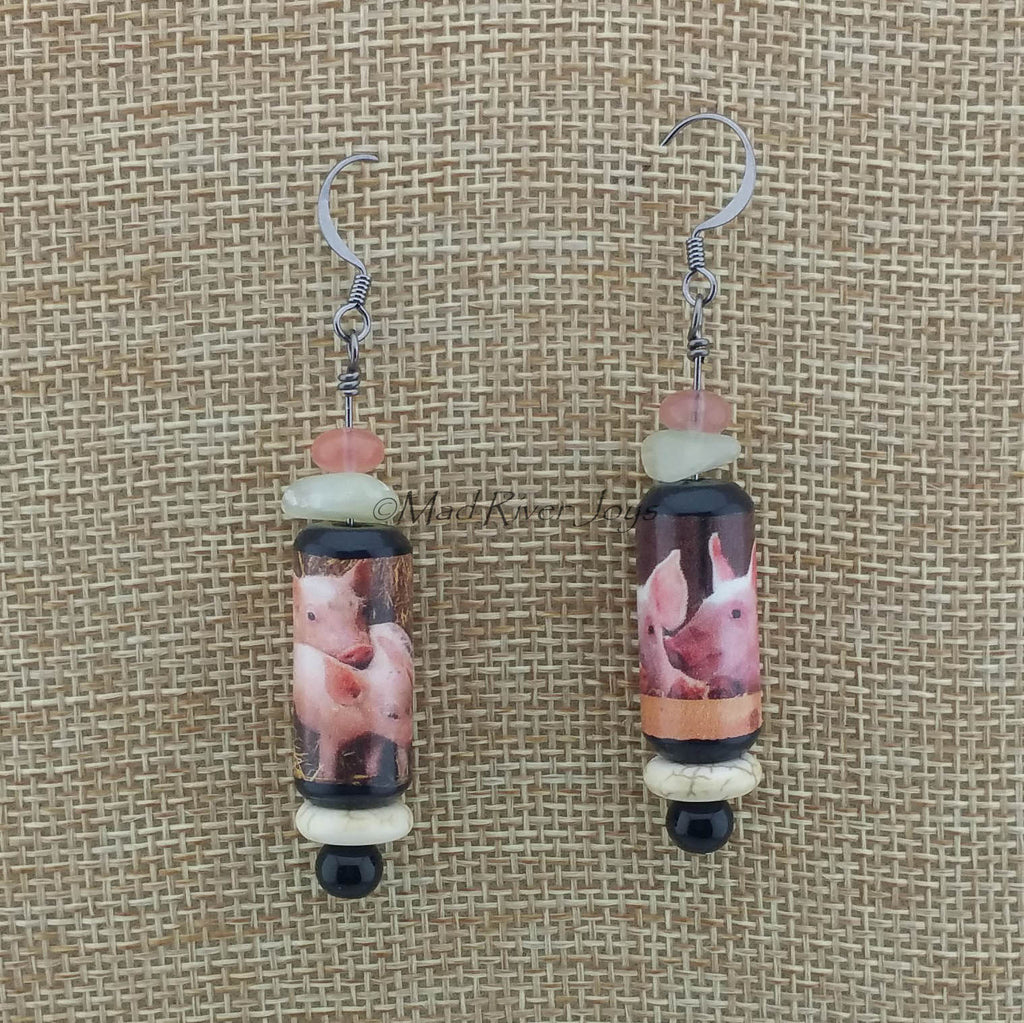 Earrings--Farmyard