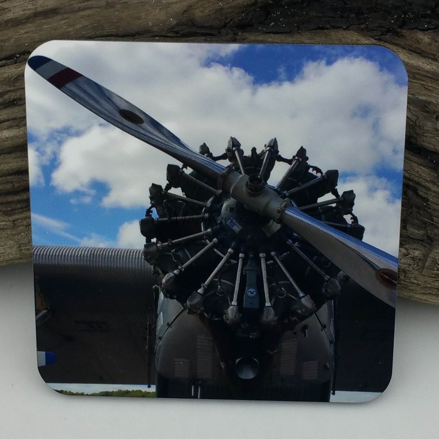 Coaster--Photo Print--Cork--Ford Tri-Motor Center Engine