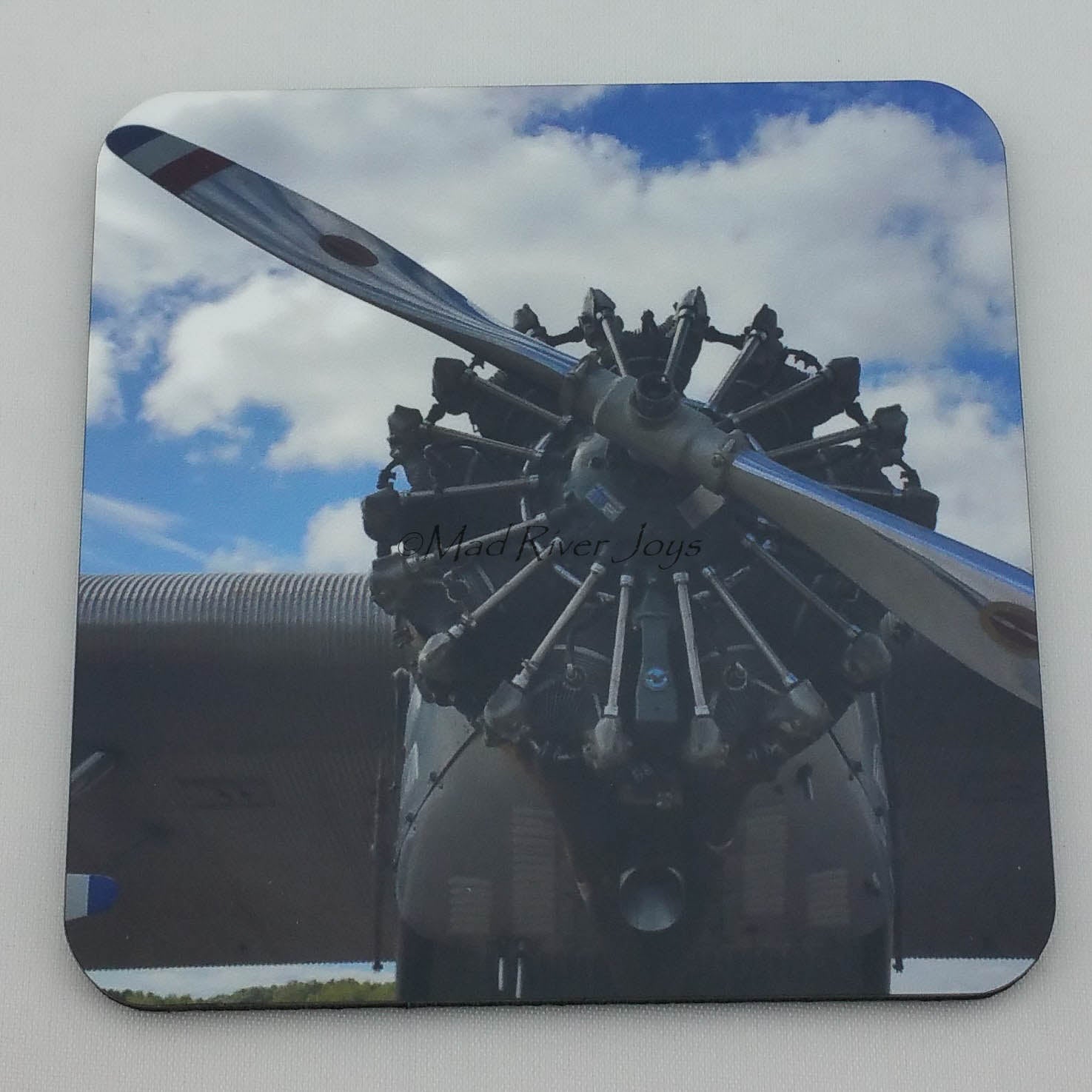 Coaster--Photo Print--Cork--Ford Tri-Motor Center Engine