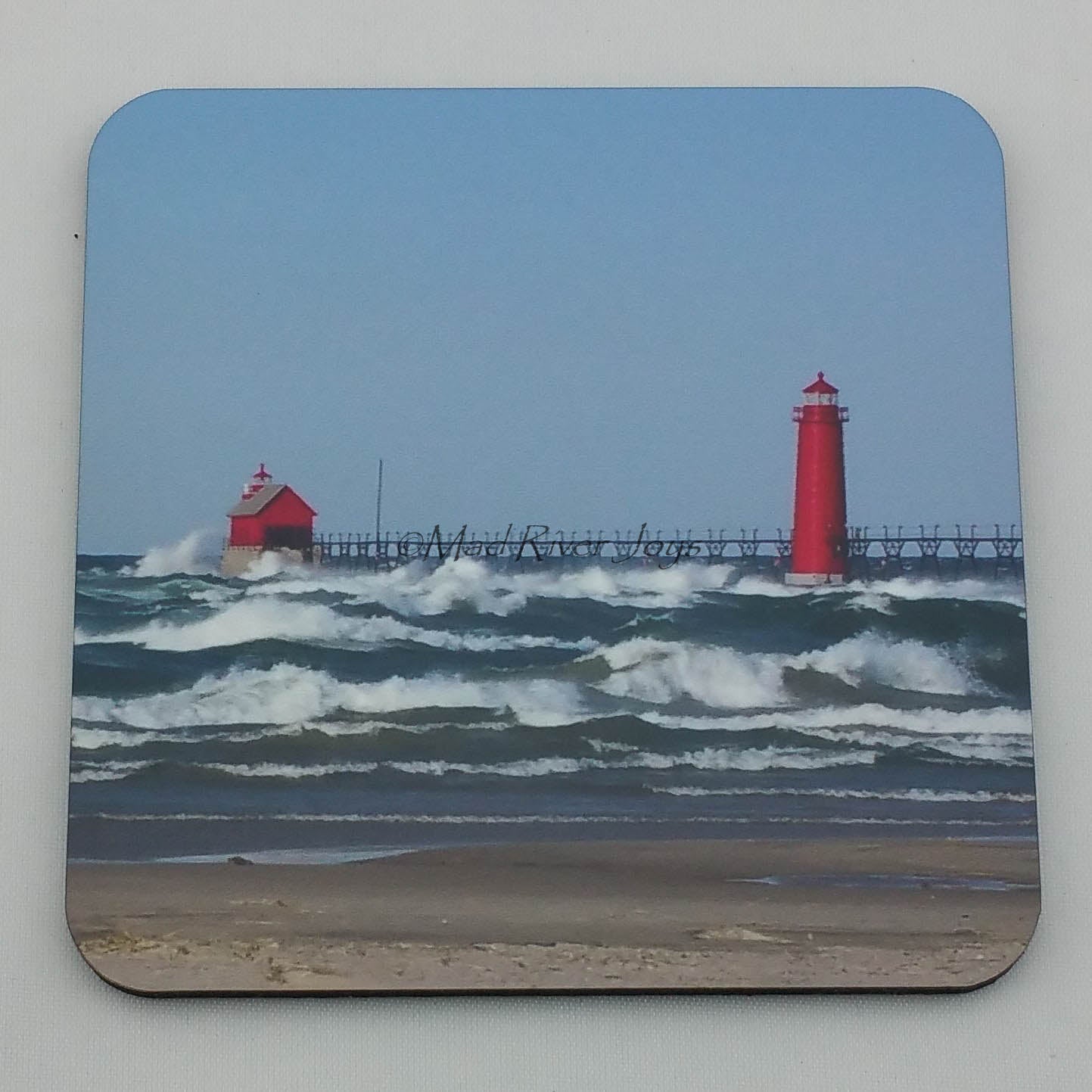 Coaster--Photo Print--Cork--Grand Haven Lighthouse