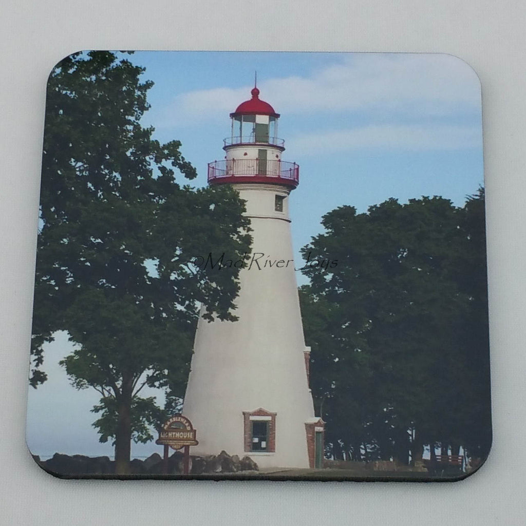 Coaster--Photo Print--Cork--Marblehead Lighthouse