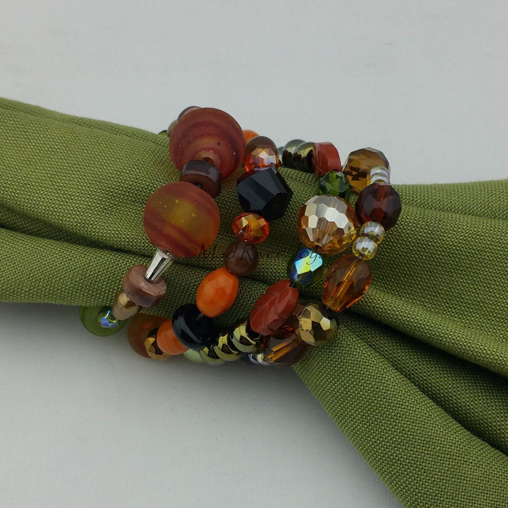 Napkin Rings--Fall Brown