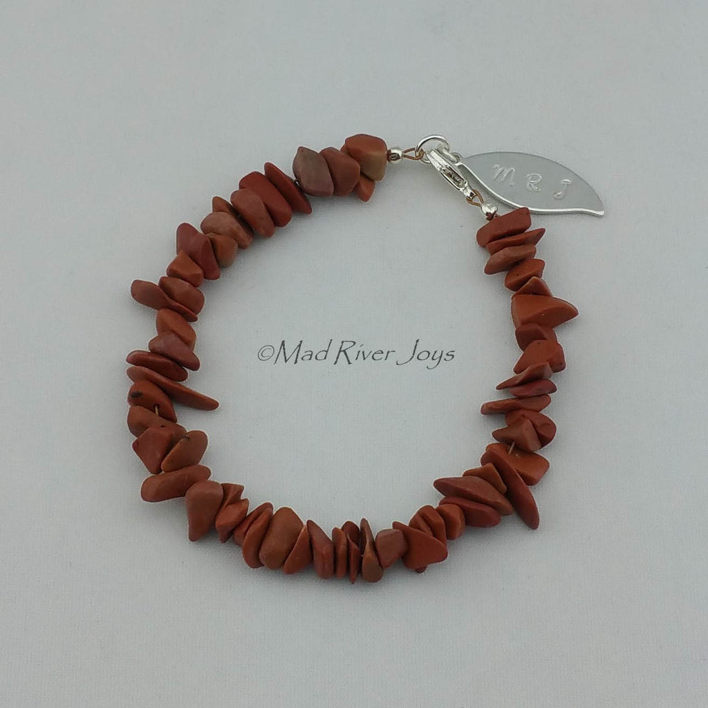 Bracelet--Men's--Natural Stone Pebble