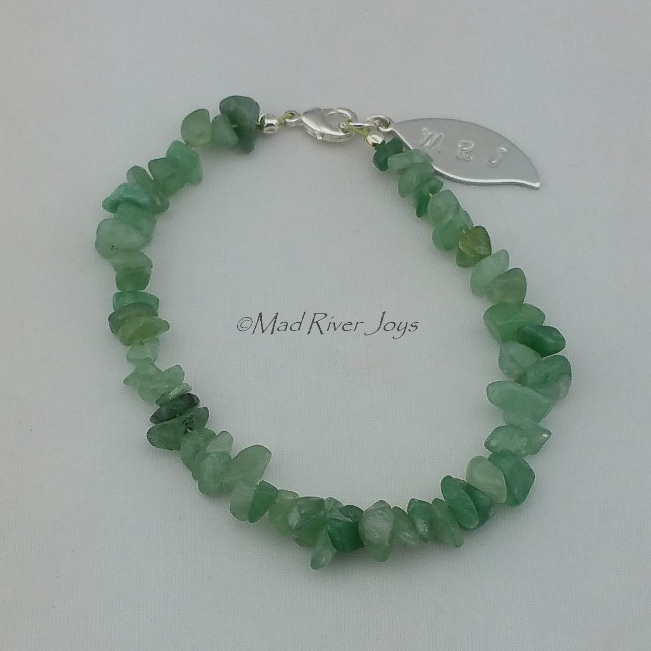 Bracelet--Men's--Natural Stone Pebble