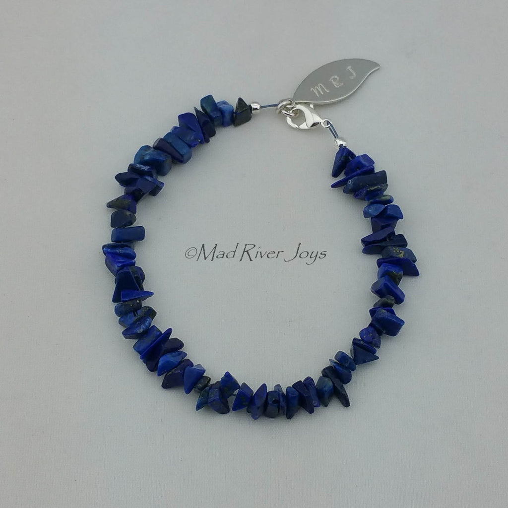 Bracelet--Men's--Natural Stone Pebble