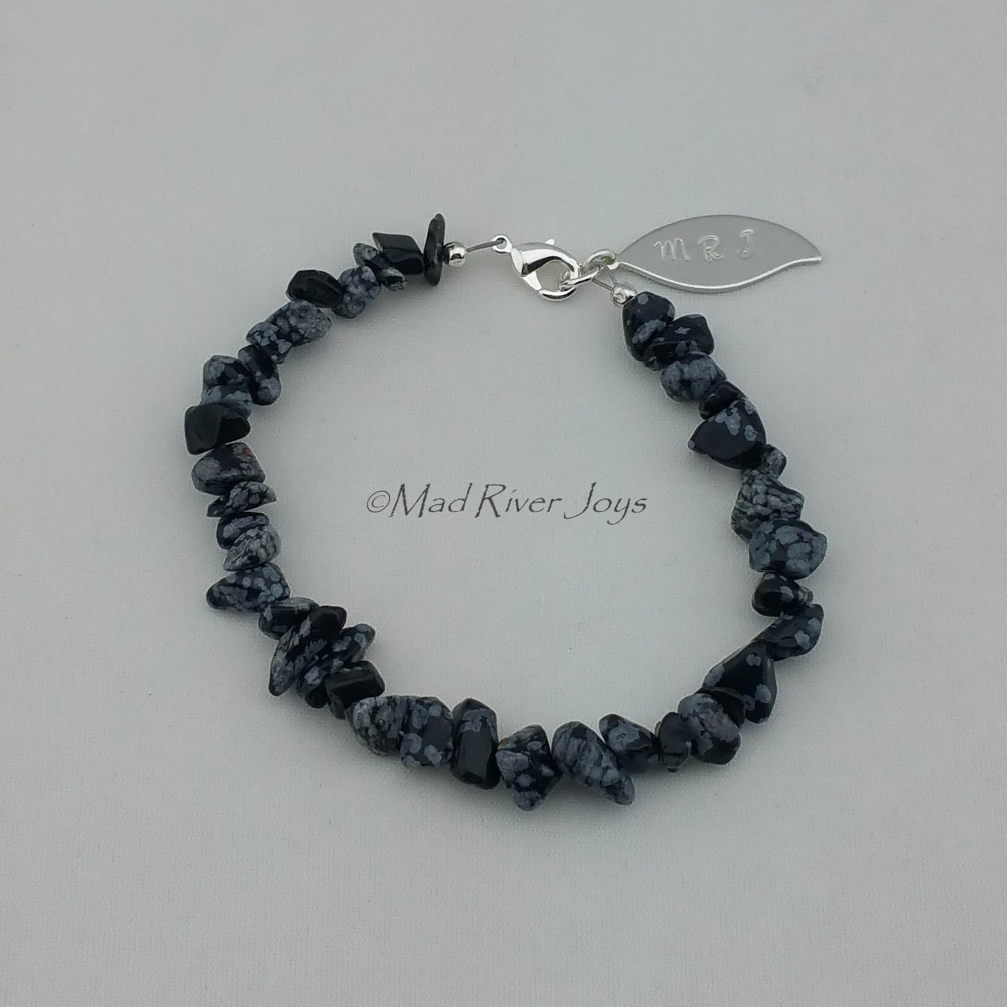 Anklet--Natural Stone Pebble
