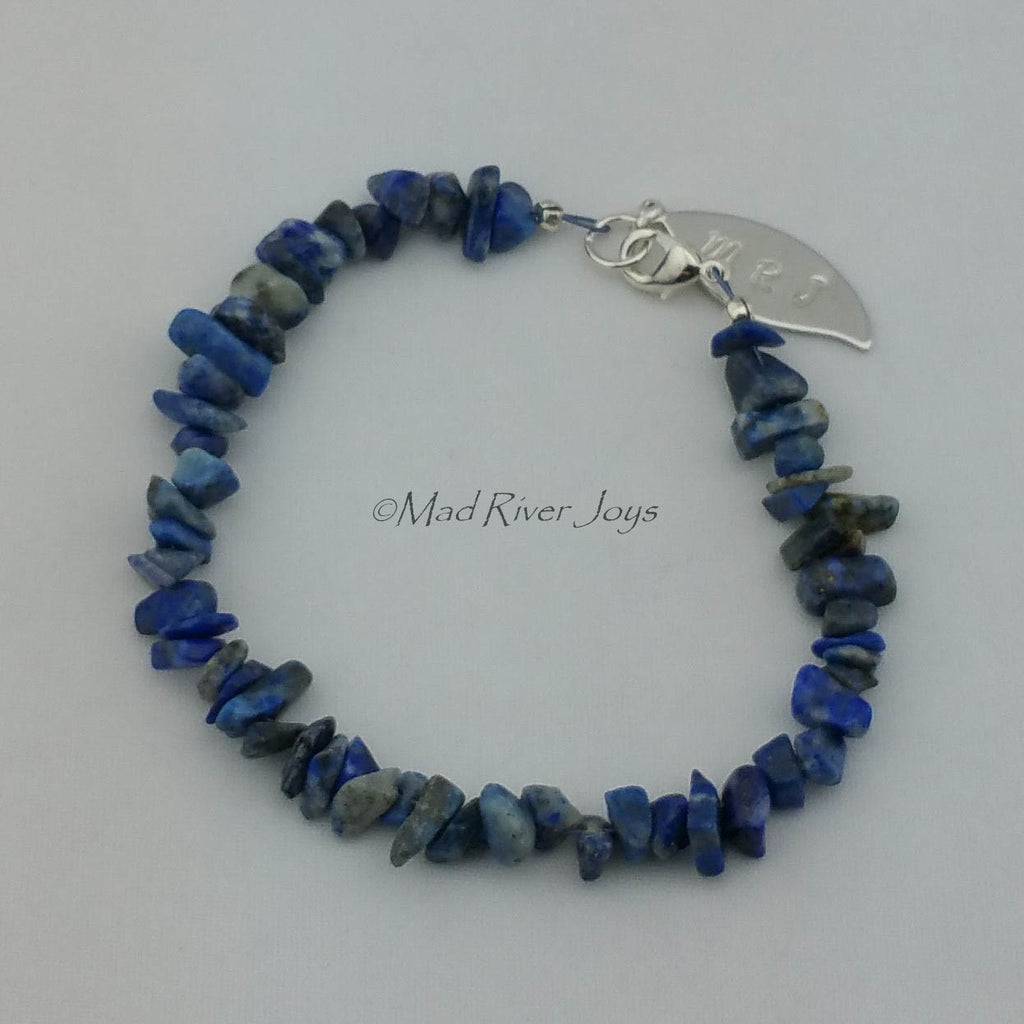 Anklet--Natural Stone Pebble