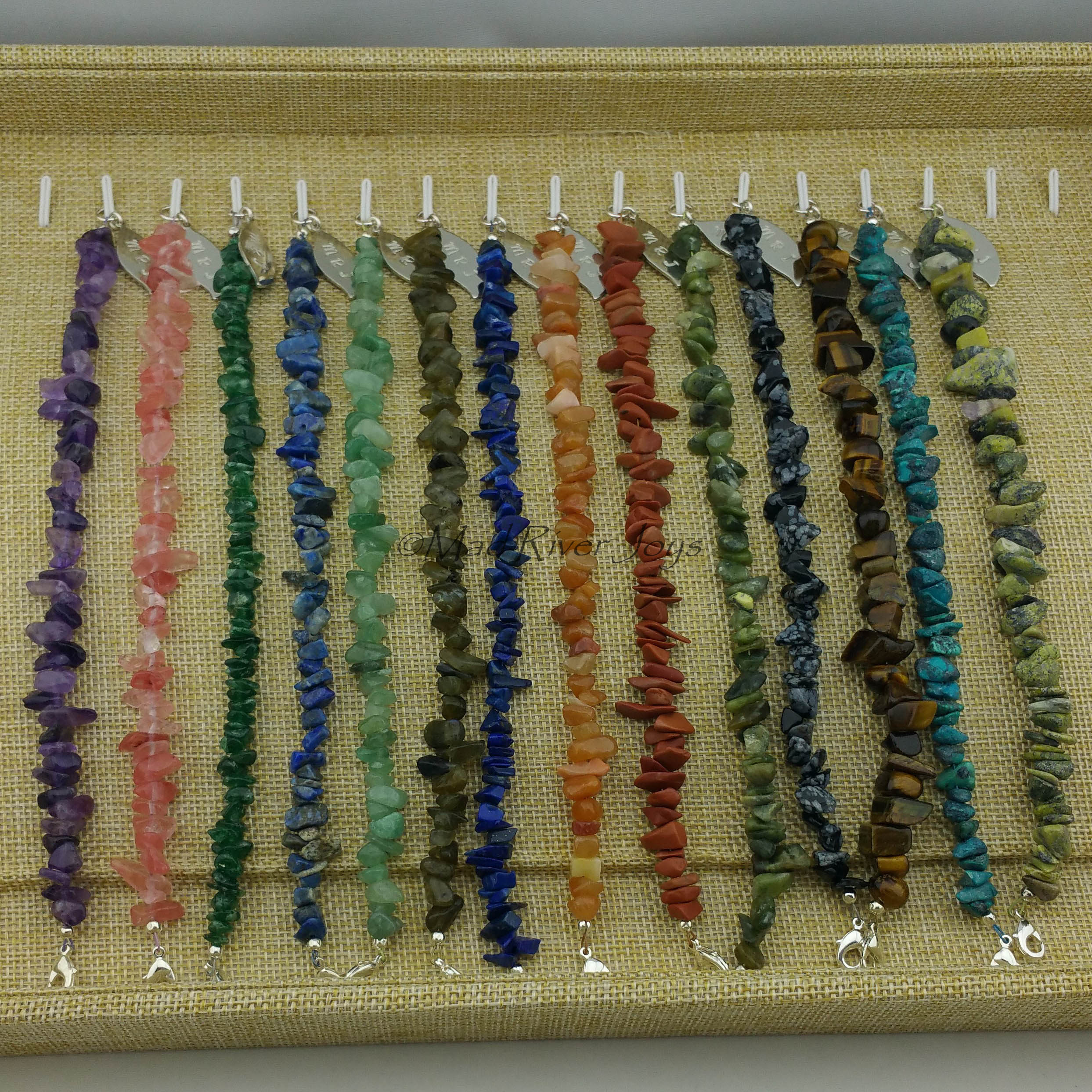 Anklet--Natural Stone Pebble