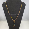Necklace--Shades of Topaz Drops