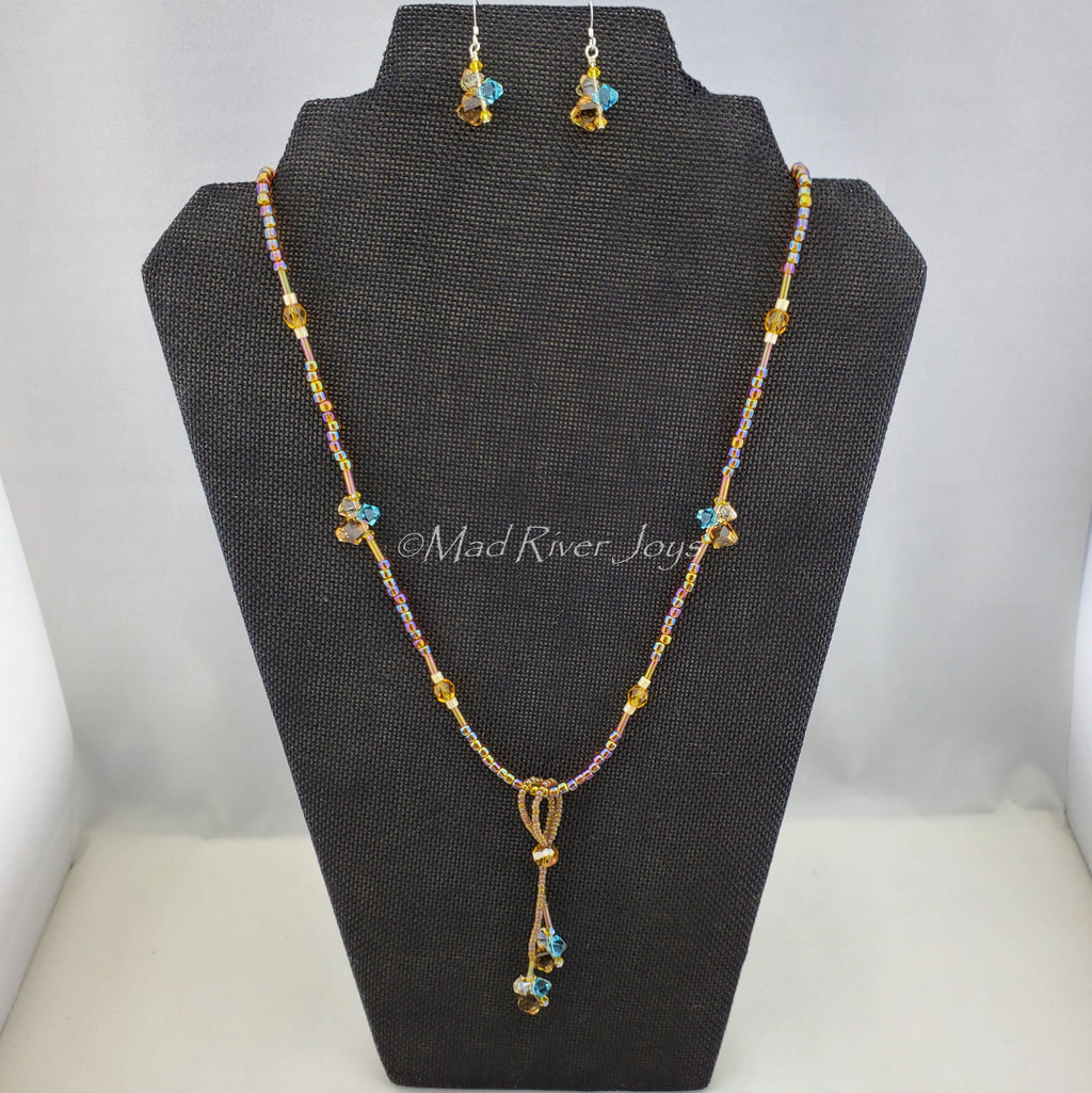 Earrings--Shades of Topaz Drops