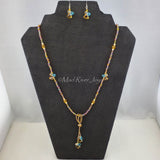 Necklace--Shades of Topaz Drops