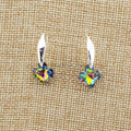 Earrings--Greek Cross Crystal