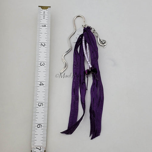 Bookmark--Hook--Music--Sterling Silver